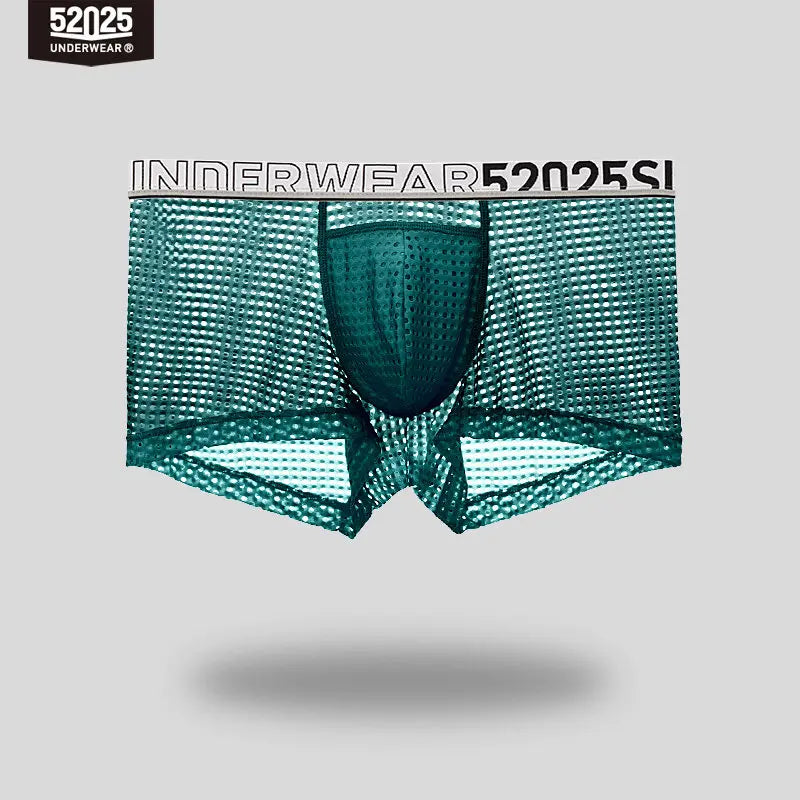 52025 Men's Cooling Mesh Premium Boxers – U+ Anatomical Pouch, Lightweight Airflow and Ultra-Breathable Comfort