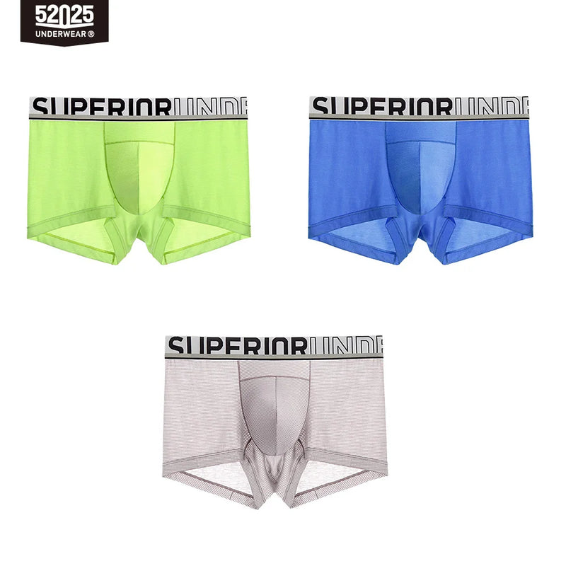 52025 Men's Air-Mesh Boxers – U-Pouch Support, Advanced Airflow Ventilation, Quick-Dry Cooling Comfort and Dynamic Stretch