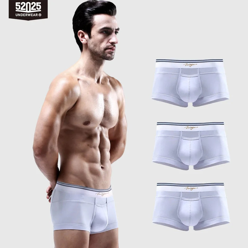 52025 Men's Boxers Men's Trunks – Premium Ultra-Soft Micro Modal for Exceptonal Comfort & Style. Boxers with Horizontal Fly