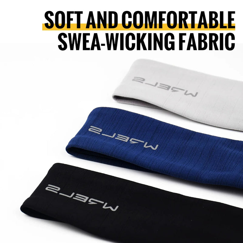 WRELS Headbands for Men Women Sweatband Sports Headband Moisture Wicking Workout Sweatbands for Running Yoga Non Slip Hair Band