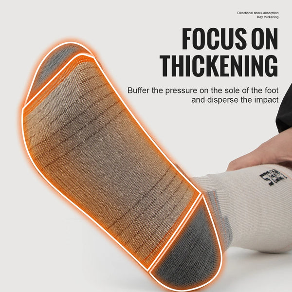 WRELS 1/2/3 Pairs Merino Wool Socks Thermal Warm Winter Thick Cushion Moisture Wicking Wool Hiking Socks Sports Socks