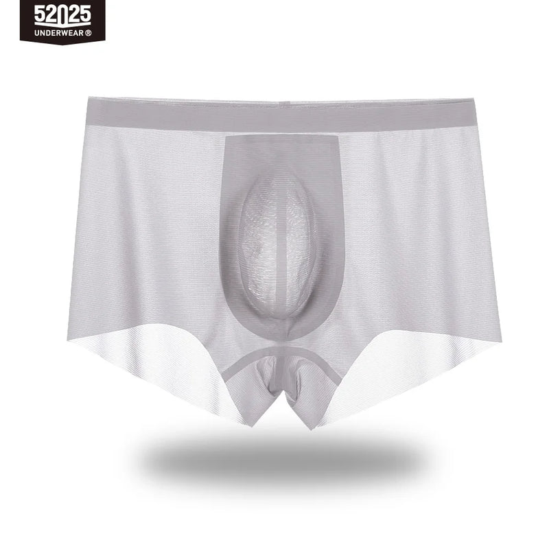 52025 Men’s Ultra-Thin Nylon Boxers – Light, Semi-Transparent and Cooling Fabric with 3D Contour Pouch and Barely-There Comfort
