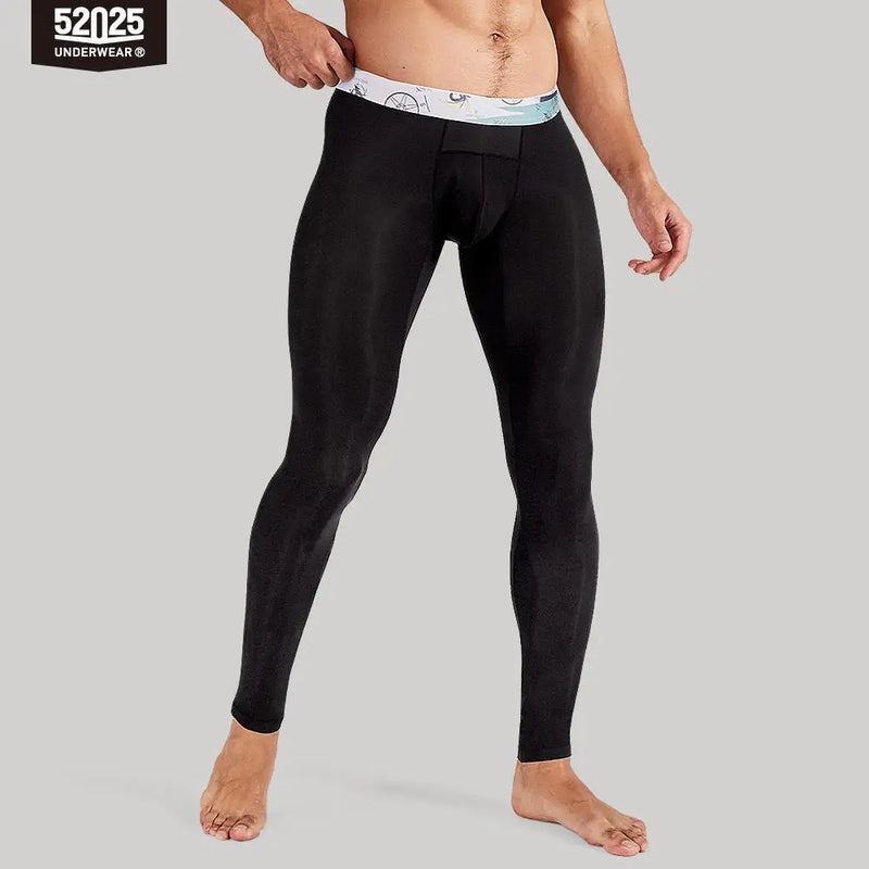 52025 Men's Ultra-Light Leggings / Tights – Semi-Transparent Comfort with Second-Skin Feel, Anatomical U-Pouch and Sculpting Fit
