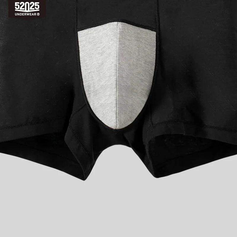 52025 Men's Premium Plant-Dyed Boxers – Soft Viscose Comfort with U-Shaped Pouch and Natural Skin-Friendly Feel