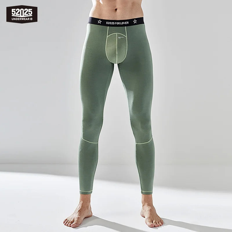 52025 Men's Viscose Leggings – Enlarged Pouch Design, Body-Contouring Fit, Soft Stretch Comfort and Second-Skin Feel