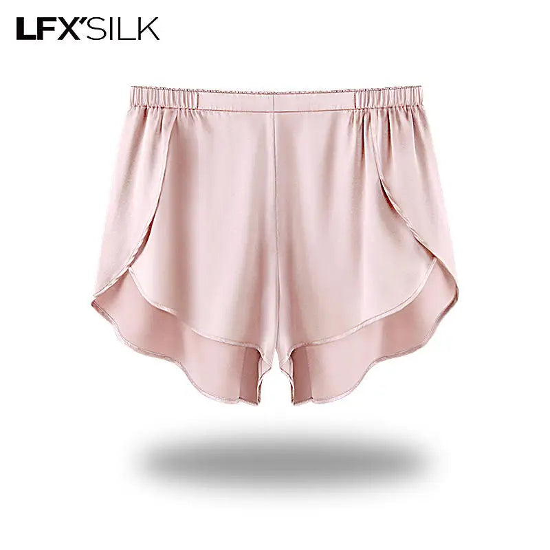 52025 Women’s Silk Shorts – 100% Mulberry Silk Luxury Underwear. Elegant, Soft Silk Sleepwear for Women. Pure Silk Panties