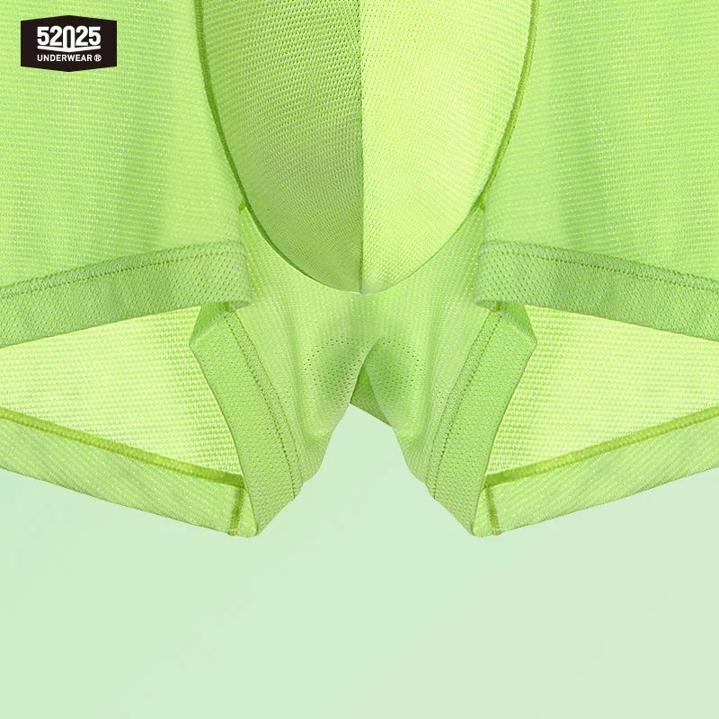52025 Men's Air-Mesh Boxers – U-Pouch Support, Advanced Airflow Ventilation, Quick-Dry Cooling Comfort and Dynamic Stretch