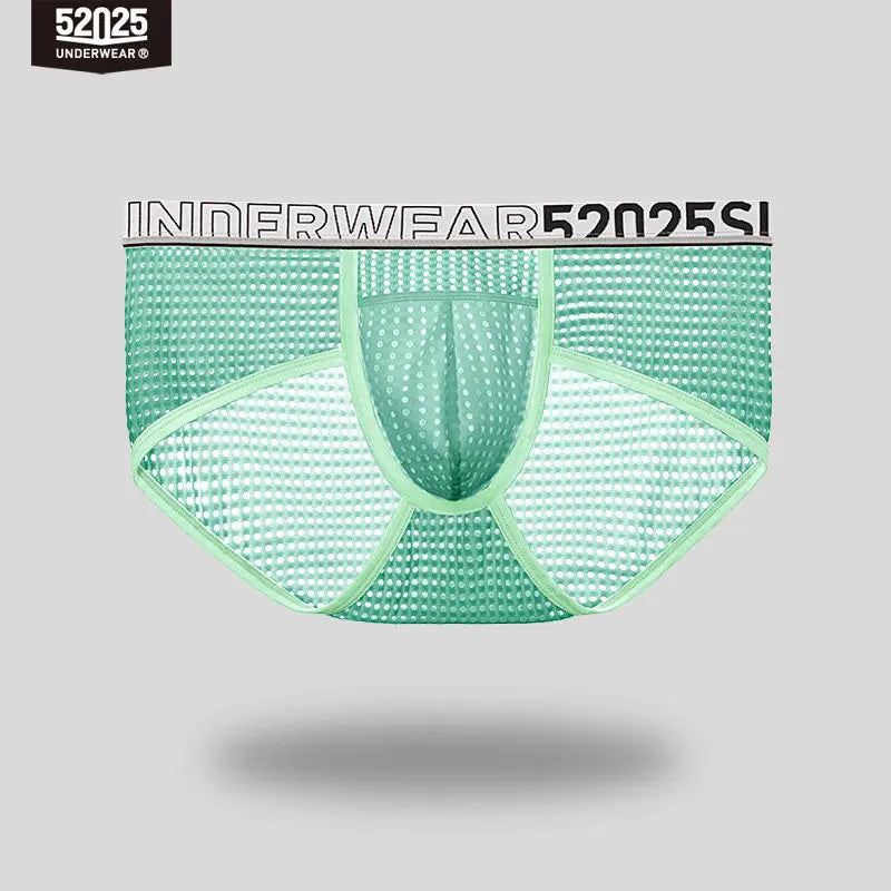 52025 Men's Cooling Mesh Premium Briefs – U+ Anatomical Pouch, Lightweight Airflow and Ultra-Breathable Comfort