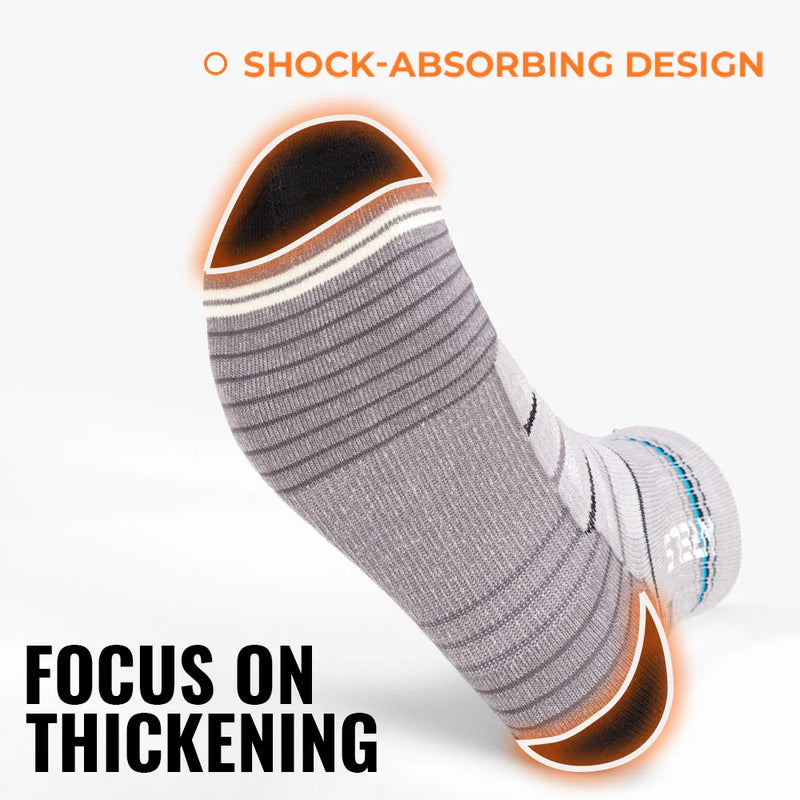 WRELS 1/2/3pairs Merino Wool Hiking Socks Thermal Winter Cushioned Moisture Wicking Socks Warm Wool Trekking Socks for Men Women