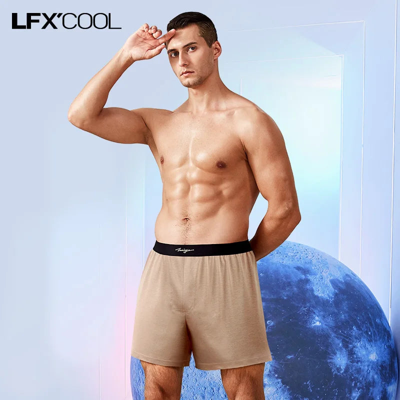 52025 Men’s Luxury Mercerized Shorts – Cotton, Modal and Silk Blend Lounge Shorts with Soft Natural Sheen and Premium Comfort