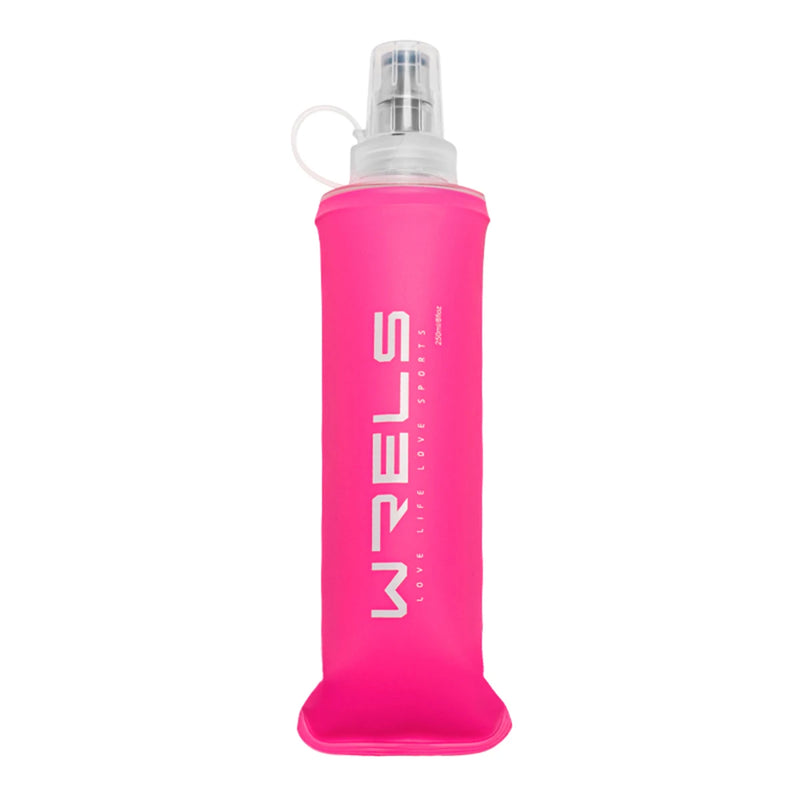 WRELS TPU Folding Water Bottle Climbing Soft Flask Sport Water Bag Collapsible Silicone Water Bottle BPA Free Outdoor Sports