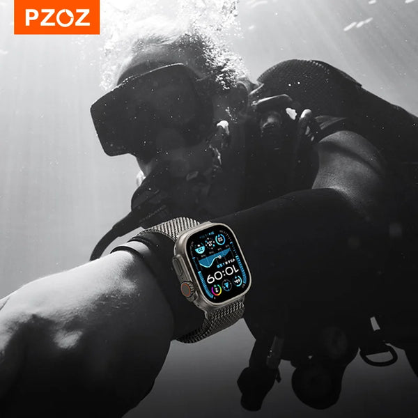 PZOZ For apple watch series 11 10 straps iwatch ultra 3 2 watch strap bands 49mm ultra