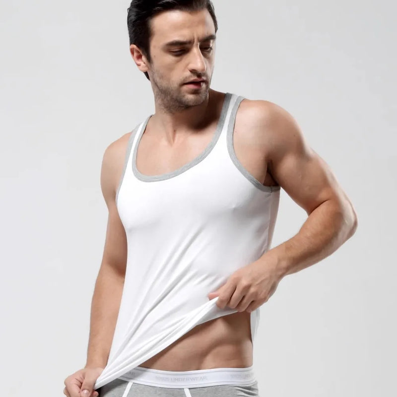 52025 Men's Cotton Modal Sleepwear Top – Ultra-Soft Breathable T-Shirt with Lightweight Comfort, Relaxed Feel and Modern Fit