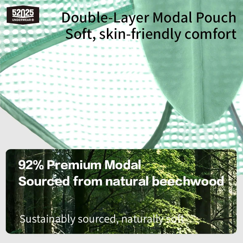 52025 Men's Cooling Mesh Premium Briefs – U+ Anatomical Pouch, Lightweight Airflow and Ultra-Breathable Comfort