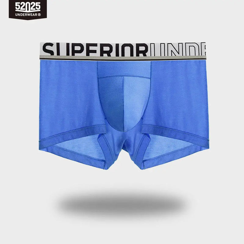 52025 Men's Air-Mesh Boxers – U-Pouch Support, Advanced Airflow Ventilation, Quick-Dry Cooling Comfort and Dynamic Stretch