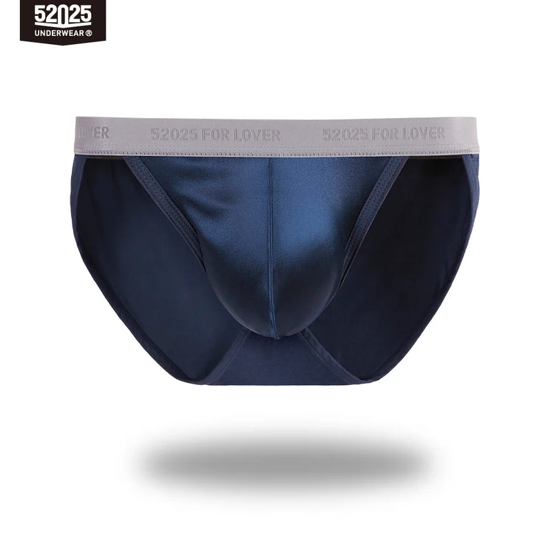 52025 Men's High-Cut MicroModal Briefs – 100% Mulberry Silk Pouch, Body-Hugging Fit and Luxurious Second-Skin Comfort
