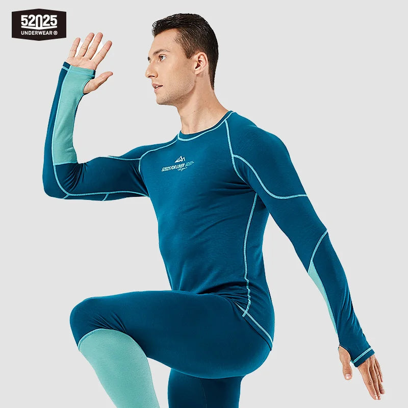 52025 Warm Outdoors Thermal Underwear for Men & Women – Thermal Set with Dralon Fiber, Soft Fleece, and Thumbhole Sleeves