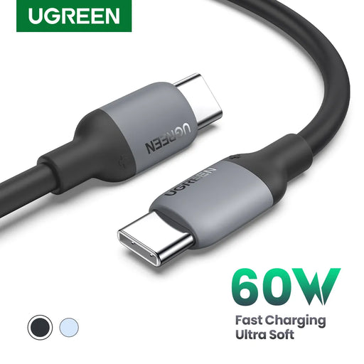 UGREEN 60W 100W USB C To C Cable for iPhone 15 PD Fast Charging Charger For Macbook Xiaomi Samsung Liquid Silicone USB C Cable