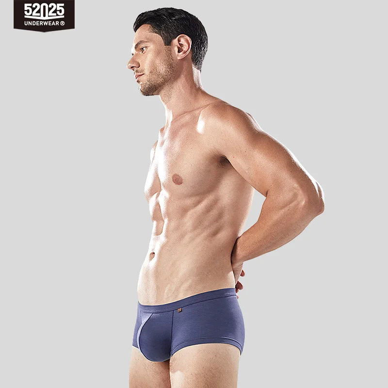 52025 Men's Large Pouch Modal Boxers – Silky-Soft Breathable Underwear with Enhanced Comfort, Support and Extra Space