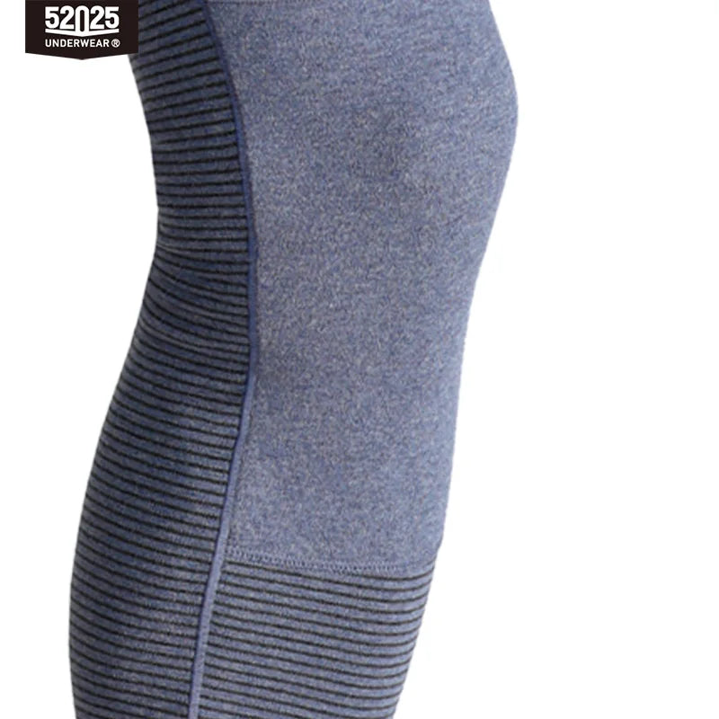 52025 Cotton Thermal Leggings – Soft Fleece-Lined Base Layer with Reinforced Knees, Flexible Fit and Cold-Weather Comfort