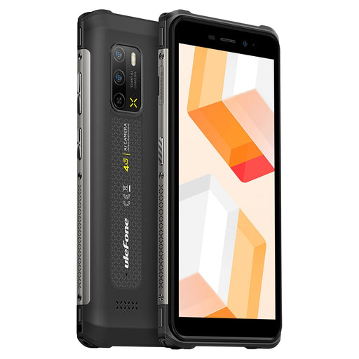 Ulefone Armor X10 Rugged Phone Global Version Waterproof Smartphone 4GB +32GB 5180mAh telephone 5.45“ Android 11 Phone NFC 13MP Black China