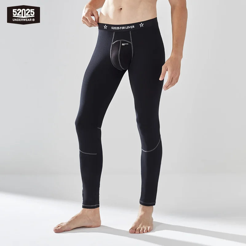 52025 Men's Viscose Leggings – Enlarged Pouch Design, Body-Contouring Fit, Soft Stretch Comfort and Second-Skin Feel