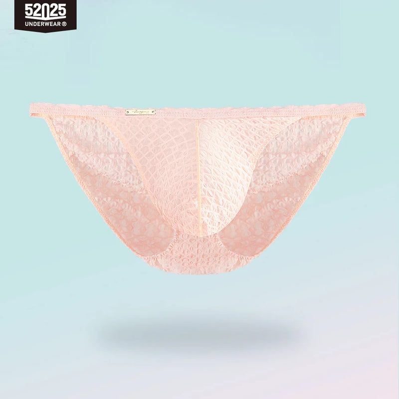 52025 Men’s Fashion Jacquard Briefs - Romantic High-Cut Briefs with Soft, Ultra-Fine Texture. Original Sexy Briefs