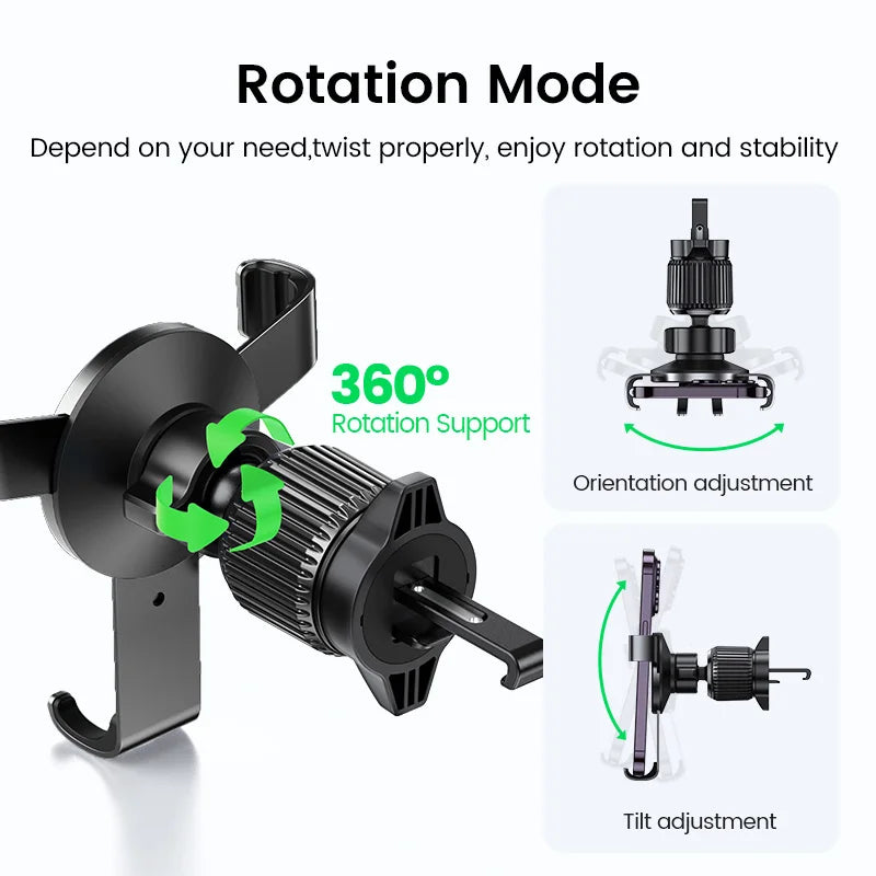 【New-in Sale】UGREEN Car Phone Holder Gravity Phone Stand For Xiaomi Samsung iPhone 16 15 14 Pro Max Air Vent Car  Holder Stand