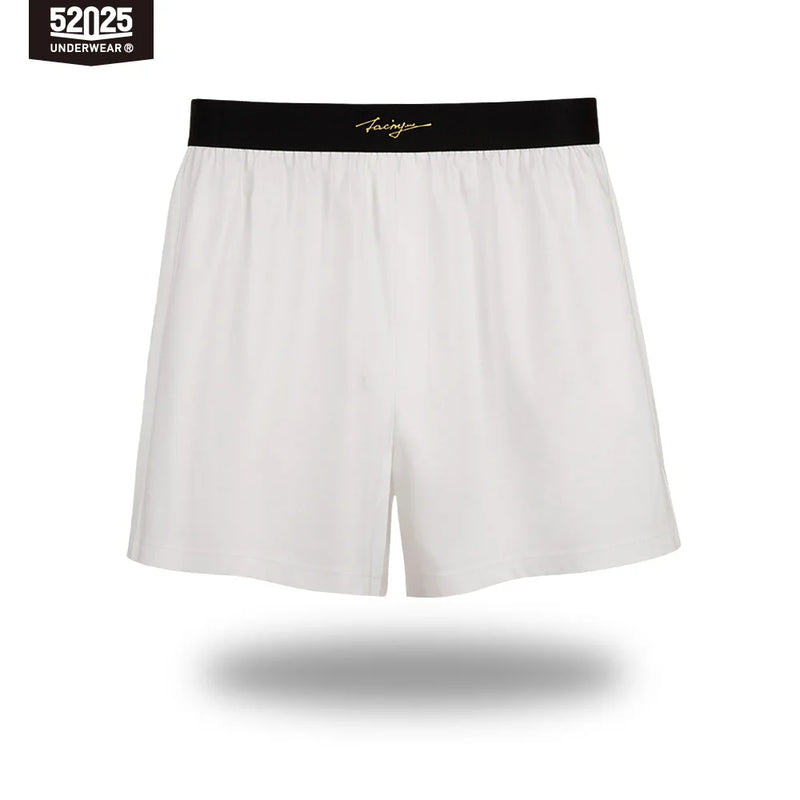 52025 Men’s Luxury Mercerized Shorts – Cotton, Modal and Silk Blend Lounge Shorts with Soft Natural Sheen and Premium Comfort