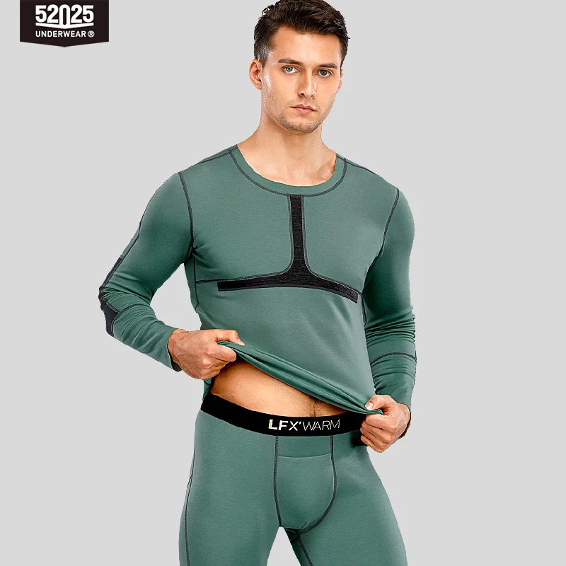 52025 Warm Premium Thermal Underwear – Graphene-Enhanced Warmth, Merino Wool Blend, Multi-Layer Insulation & Seamless Comfort