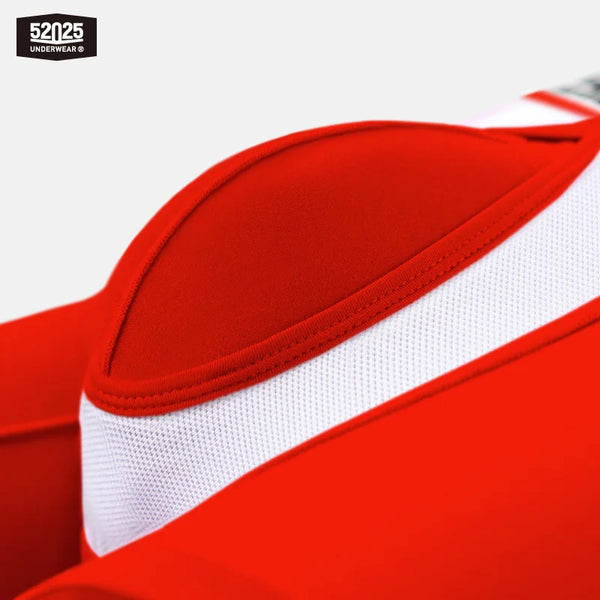 52025 Men's Red Boxers - Premium Silky-Smooth Modal, Anatomical Pouch, Sculpted Fit and Second-Skin Feel