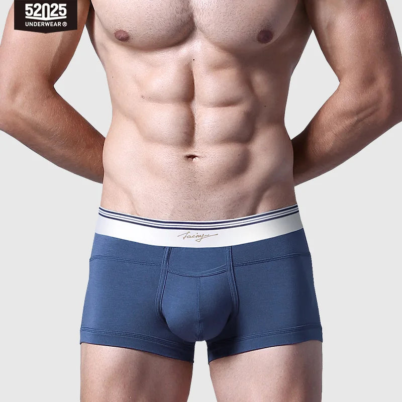 52025 Men's Boxers Men's Trunks – Premium Ultra-Soft Micro Modal for Exceptonal Comfort & Style. Boxers with Horizontal Fly