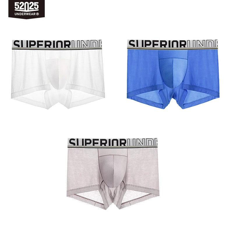 52025 Men's Air-Mesh Boxers – U-Pouch Support, Advanced Airflow Ventilation, Quick-Dry Cooling Comfort and Dynamic Stretch