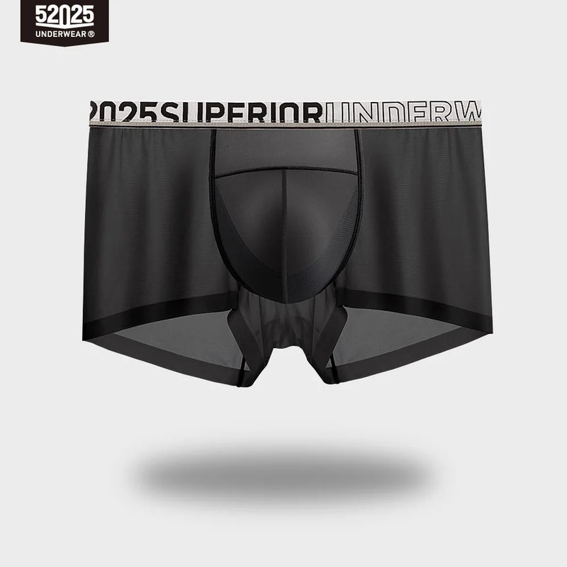 52025 Men's Cooling Boxers – Moon-Form Mesh Dual Pouch with Lightweight Comfort, Dynamic Stretch and Quick-Dry Performance
