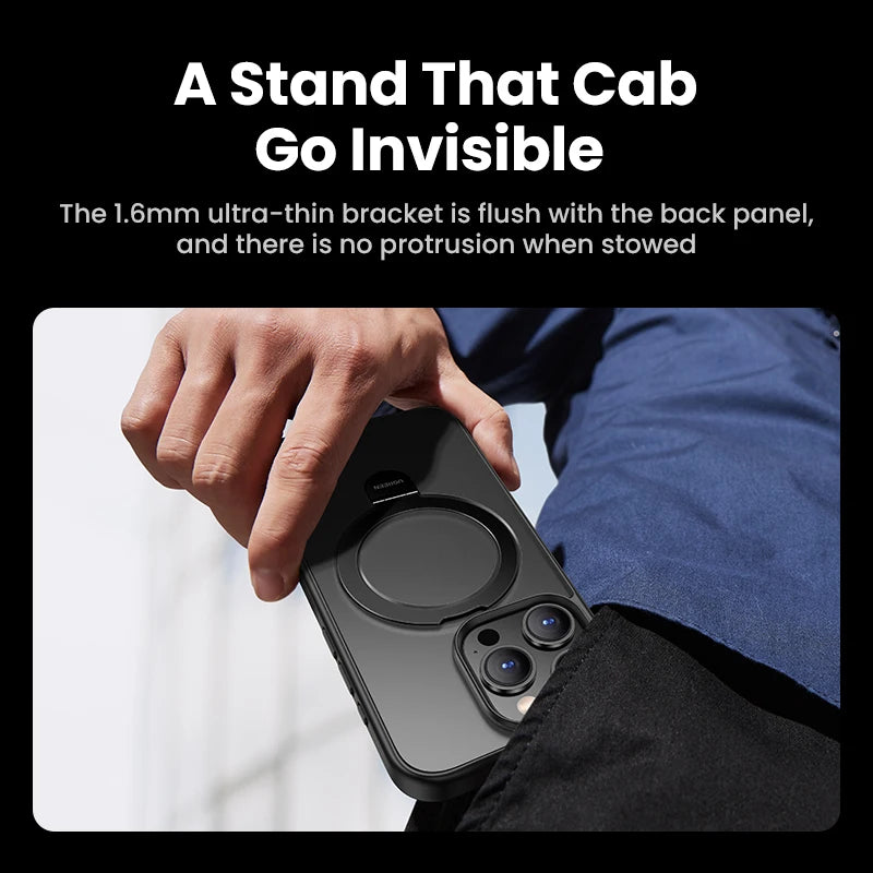 UGREEN Magnetic Ring Stand Case for iPhone 15 Pro Max Cases Shockproof Cover for iPhone 15pro 16 Plus Magnet Kickstand Case