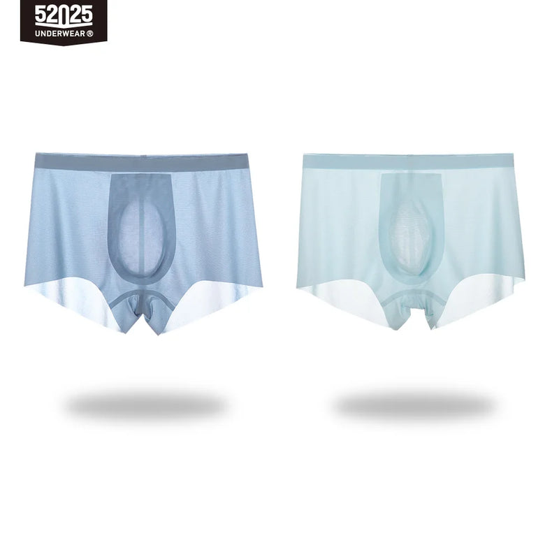 52025 Men’s Ultra-Thin Nylon Boxers – Light, Semi-Transparent and Cooling Fabric with 3D Contour Pouch and Barely-There Comfort