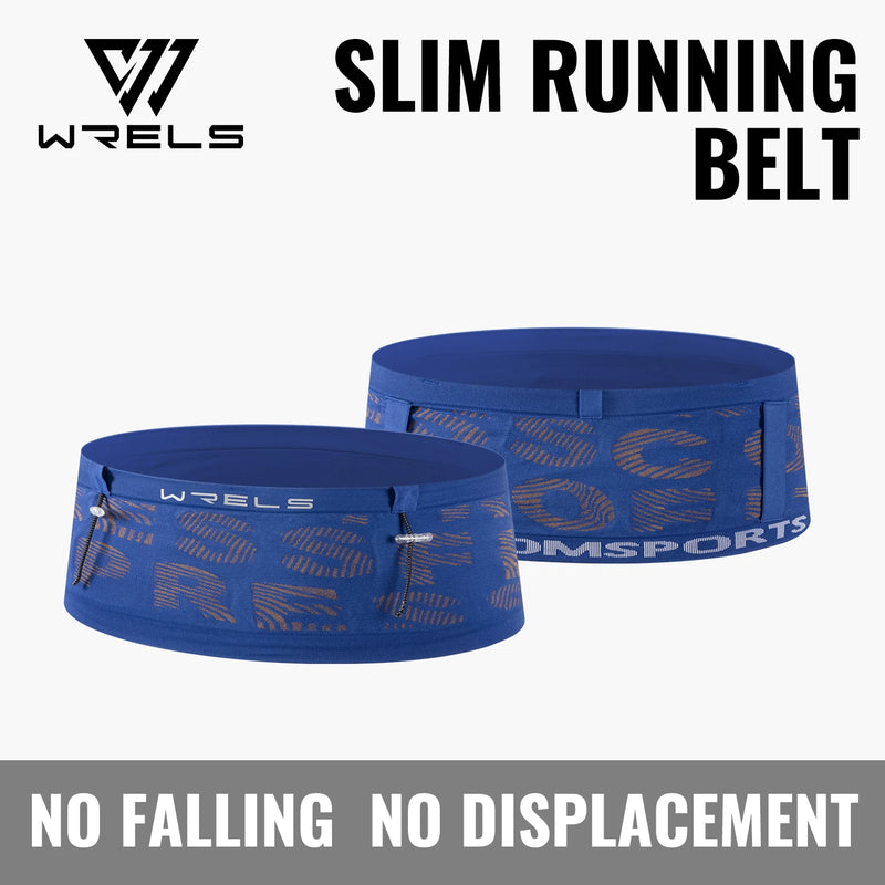 WRELS Hiking Waist Bag Anti-Slip Storage Pack Breathable Adjustable Marathon Men Women Elasticity Sports Running Waist Pocket