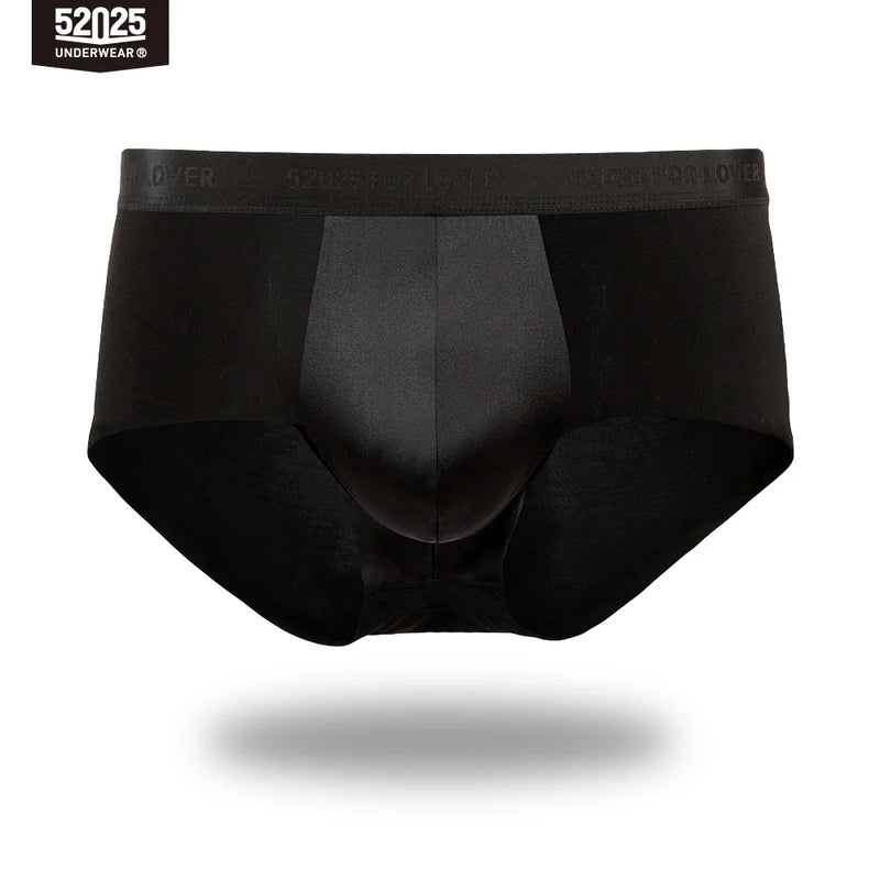 52025 Men's MicroModal Briefs with 100% Mulberry Silk Pouch – Silky-Soft Breathable Comfort, Luxury Feel and Modern Fit
