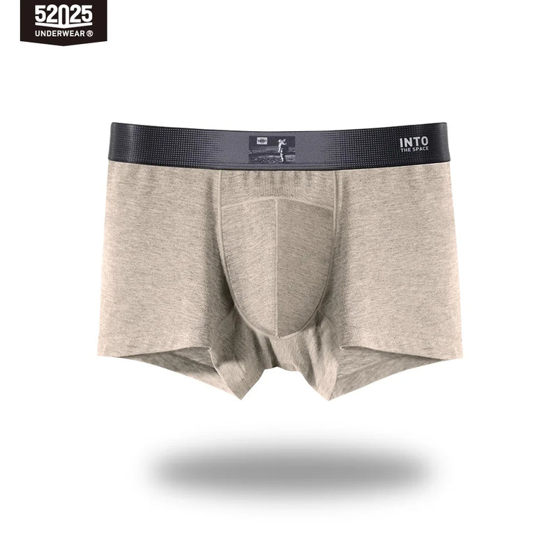 52025 Men's Premium Plant-Dyed Boxers – Soft Viscose Comfort with U-Shaped Pouch and Natural Skin-Friendly Feel