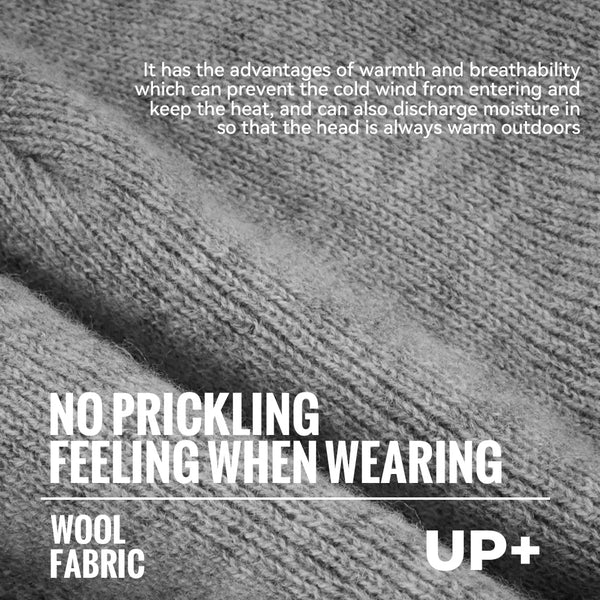 WRELS 100% Merino Wool Beanie Warm Winter Hat Watch Cap Merino Wool Hat Lightweight Thermal Hat Breathable Wool Watch Cap