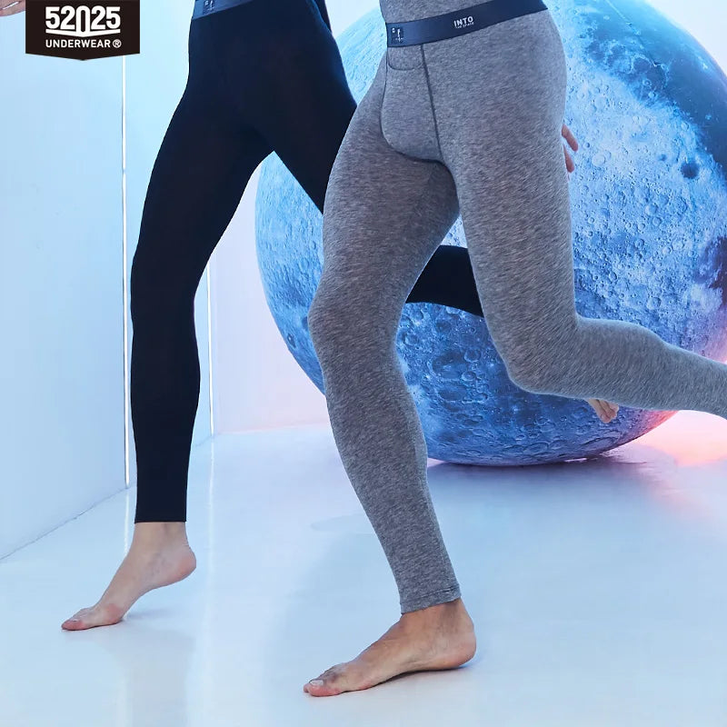 52025 Men's Thermal Leggings – Soft MicroModal with Merino Wool & Silk. Lightweight, Breathable, and Luxuriously Comfortable