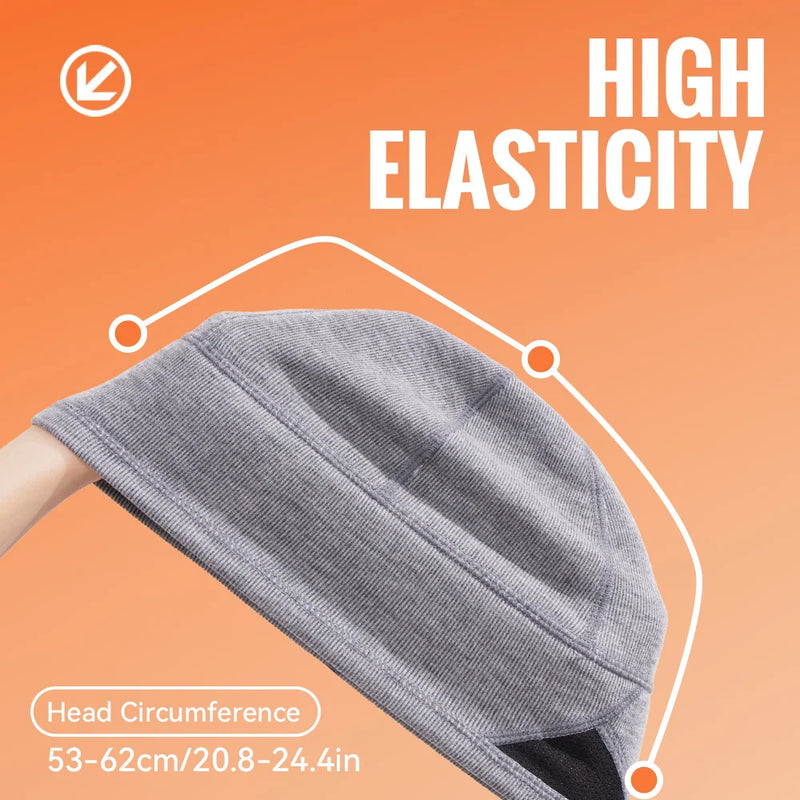 WRELS Warm Beanie Knitted Skull Cap Fashion Winter Hat Thermal Fleece Lined Sports Hat Windproof Sweat Absorbing Sports Hat