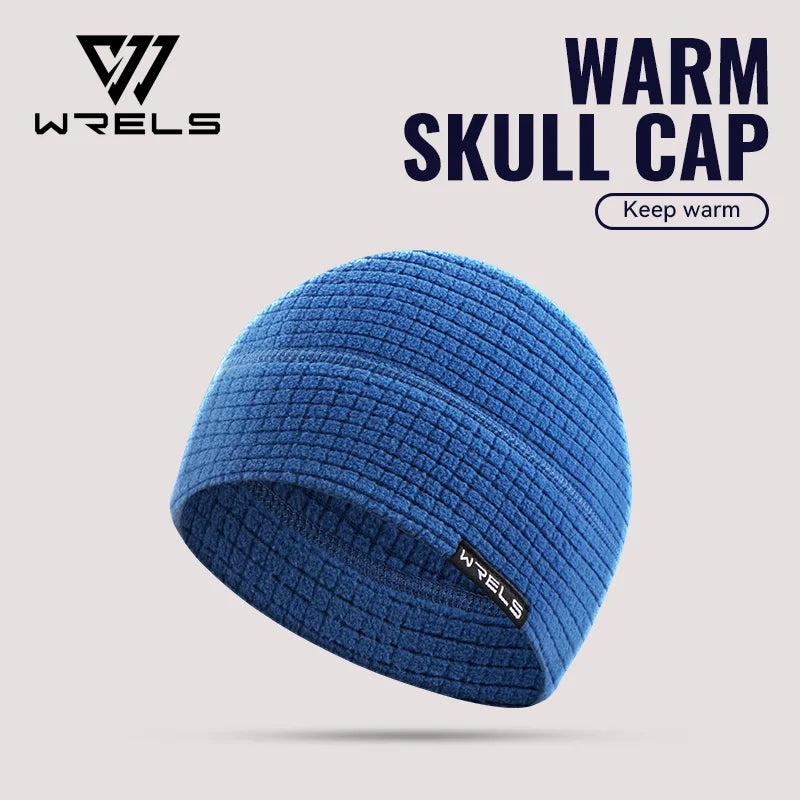  WRELS Warm Polar Beanie Cap Unisex Windproof Skull Cap Fleece Beanie Winter Thermal Hat Breathable in Cold Weather Sports Hat