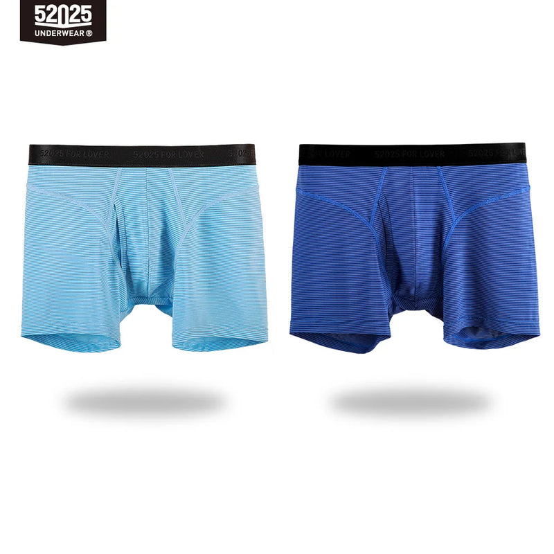 52025 Men's Performance Boxer Briefs – Hidden Stripe Texture, Quick-Dry Cooling Comfort and Sculpting Back Design