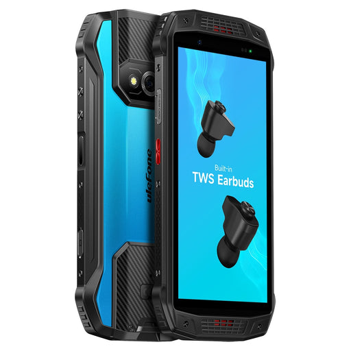 Ulefone Armor 15 Rugged Phone Android 12 Built-in TWS Earbuds Smartphone 6600mAh 128GB NFC 2.4G/5G WLAN Waterproof Mobile Phones Tech Blue China