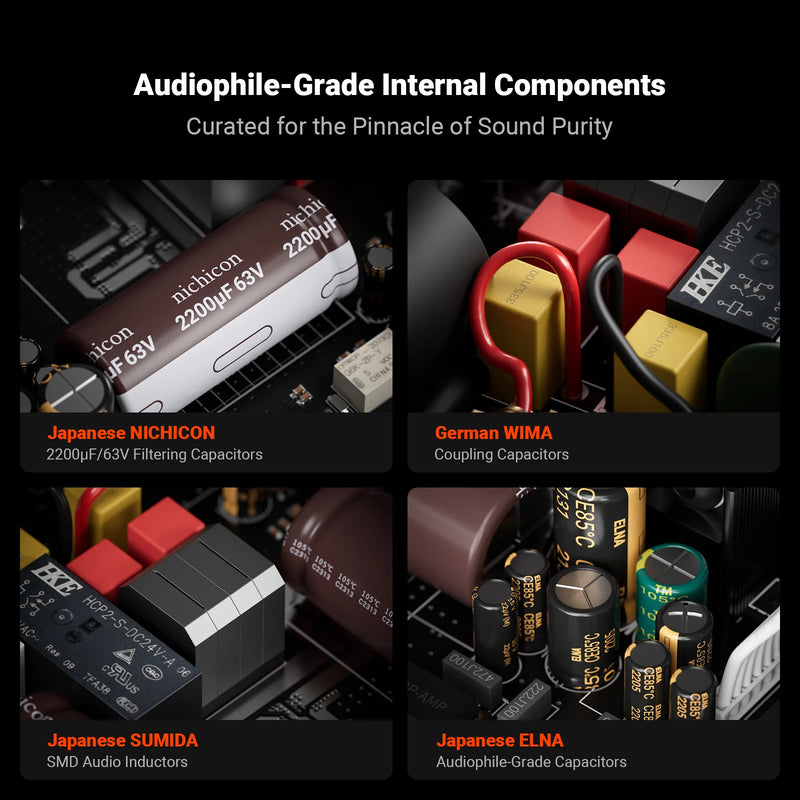 ឧបករណ៍ពង្រីកសំឡេង Fosi Audio V3 ម៉ូណូស្តេរ៉េអូ 2/2.1/3/4/5 ឆានែល TPA3255 អំភ្លីខ្នាតតូច 240W ឧបករណ៍ពង្រីកសំឡេងអាជីព