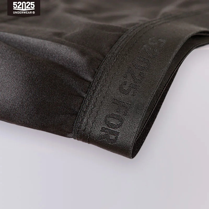 52025 Men's MicroModal Boxers with 100% Mulberry Silk Pouch – Silky-Soft Breathable Comfort, Luxury Feel and Modern Fit