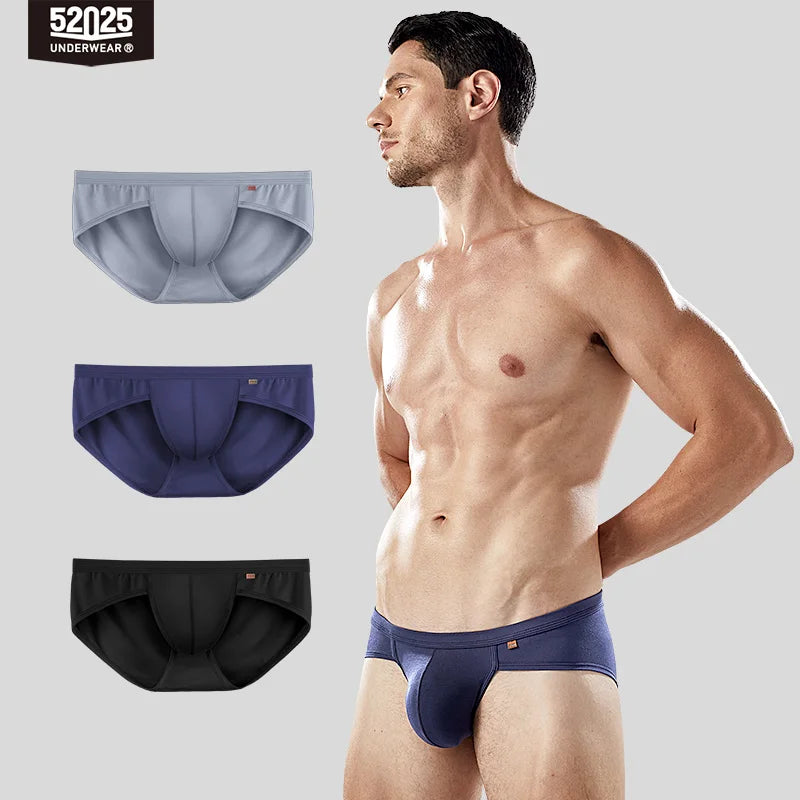 52025 Men's Large Pouch Modal Briefs – Premium Modal and Innovative 3D Support Pouch for Natural Fit and Second-Skin Comfort
