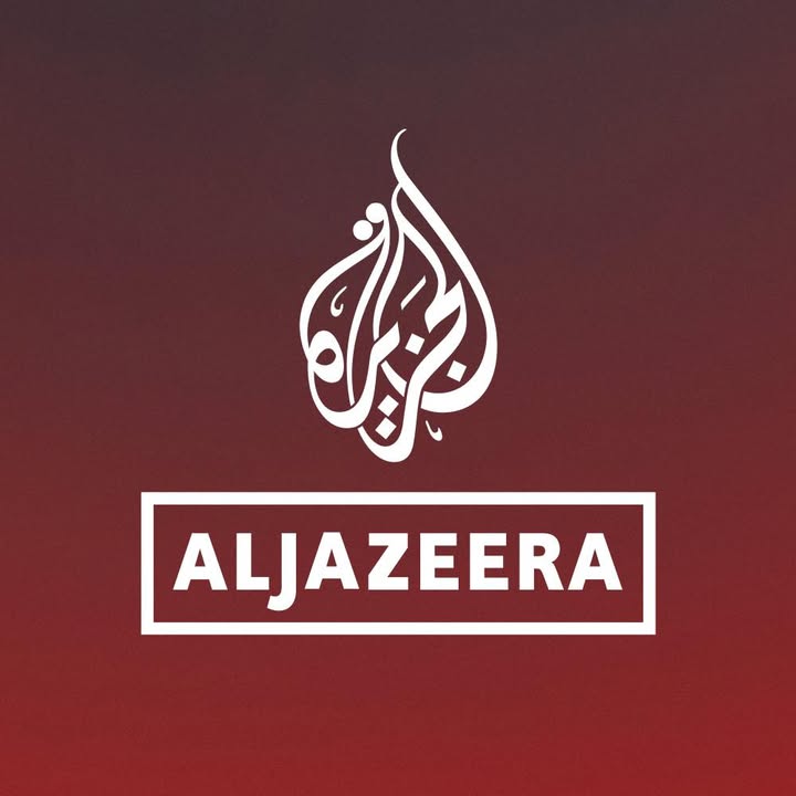 Al Jazeera logo on a red background