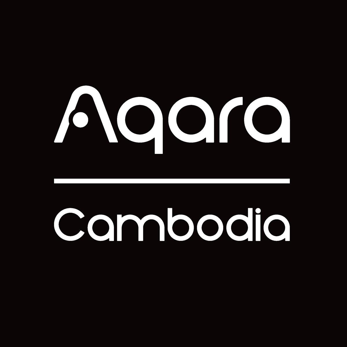 Aqara Cambodia logo on a black background